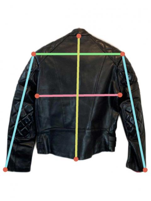 中古・古着通販】666 (666) キルティングパデッドセミダブルライダース