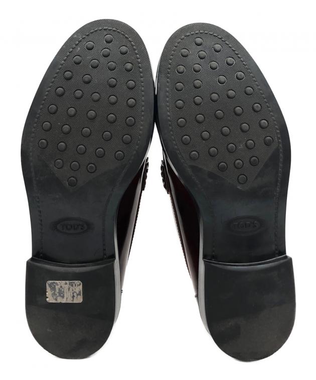中古・古着通販】TOD'S (トッズ) フリンジローファー ブラウン サイズ