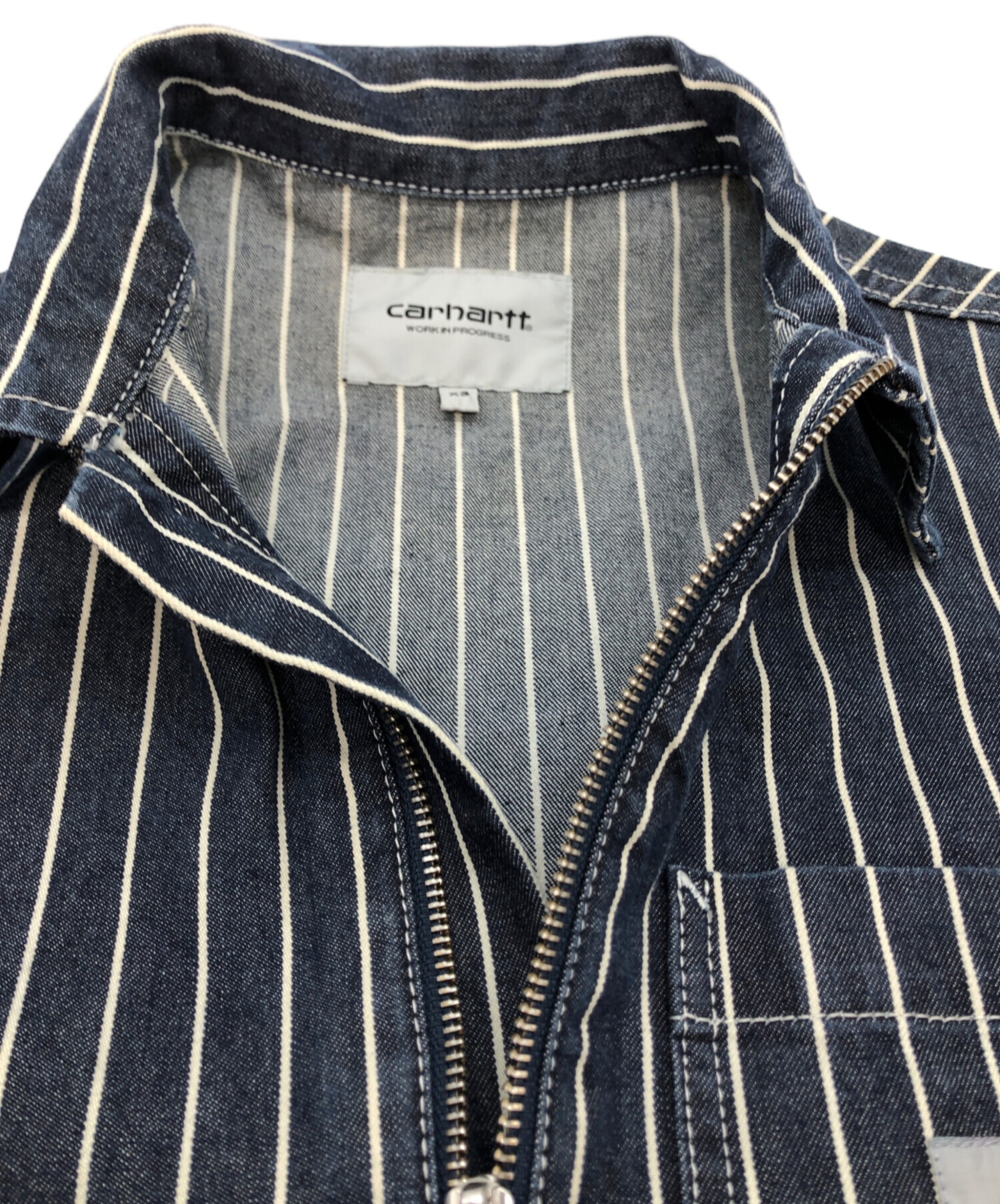 中古・古着通販】CarHartt (カーハート) ヒッコリー ハーフジップ
