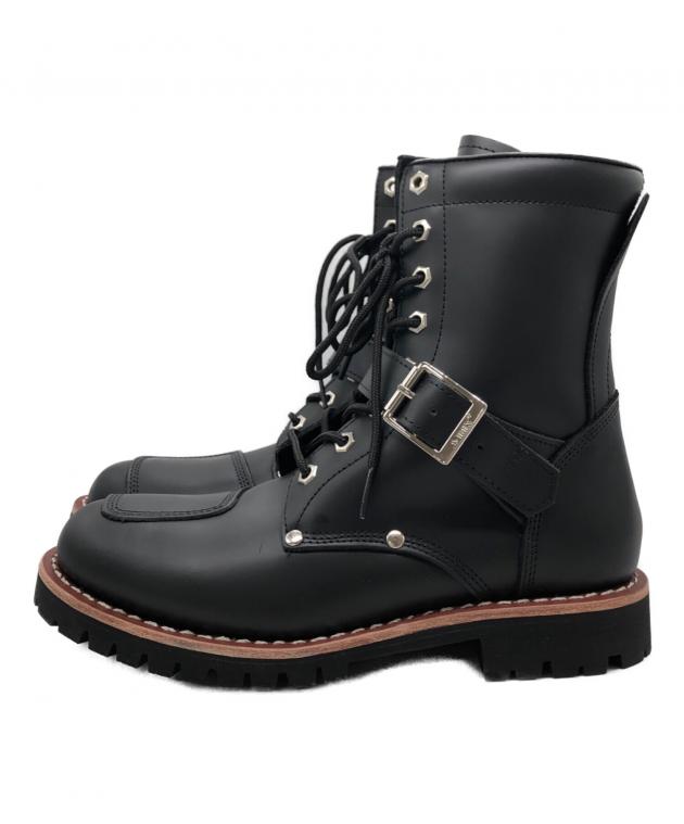AVIREXブーツ黒レザー25センチ 中古・古着通販】AVIREX (アヴィレックス) YAMATO BOOTS ブラック