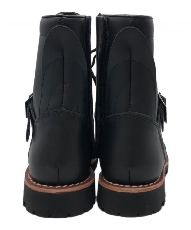 AVIREXブーツ黒レザー25センチ 中古・古着通販】AVIREX (アヴィレックス) YAMATO BOOTS ブラック