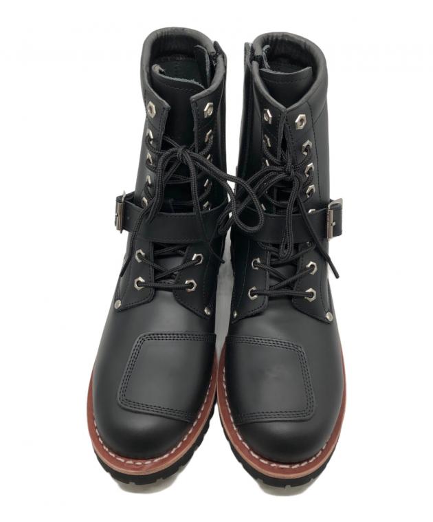 AVIREXブーツ黒レザー25センチ 中古・古着通販】AVIREX (アヴィレックス) YAMATO BOOTS ブラック