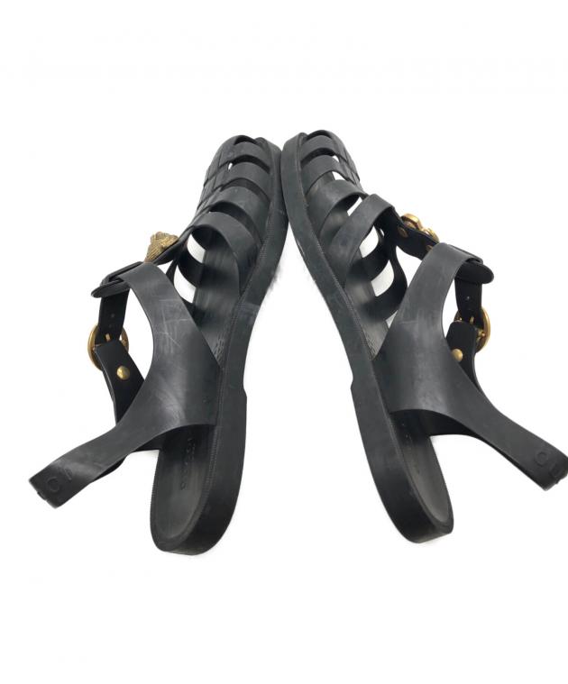 中古・古着通販】GUCCI (グッチ) GGタイガーバックルラバーサンダル