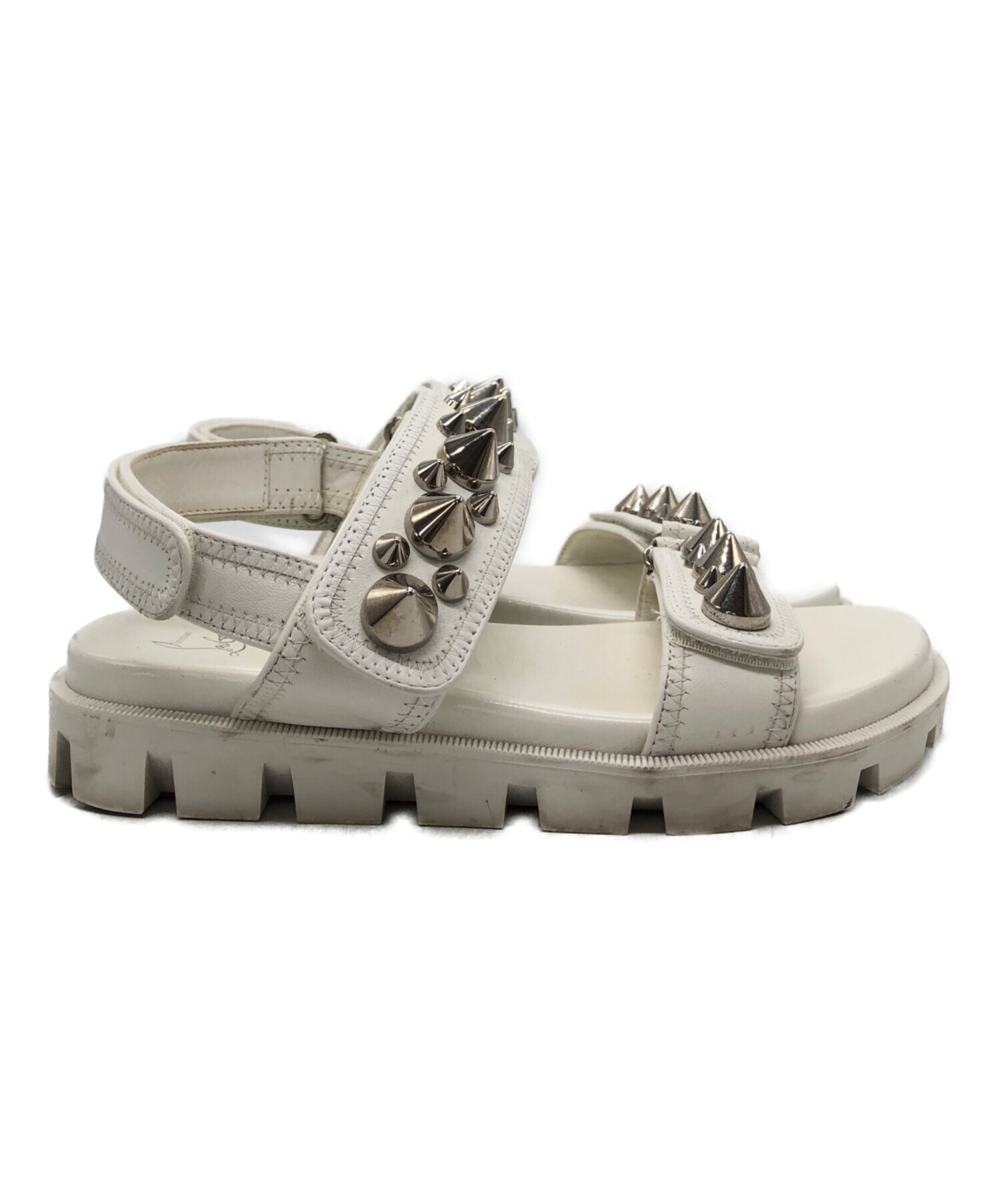 美品 クリスチャンルブタン スタッズ サンダル 34 2/1size 中古・古着通販】Christian Louboutin (クリスチャン・ルブタン
