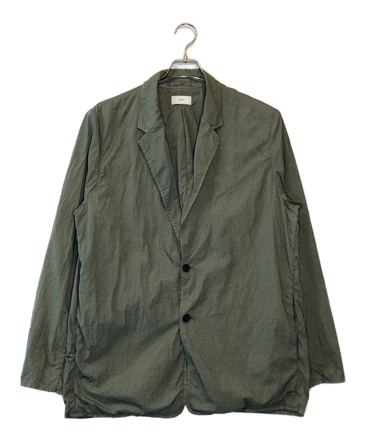 中古・古着通販】ATON (エイトン) GARMENT DYED TAILORED JACKET
