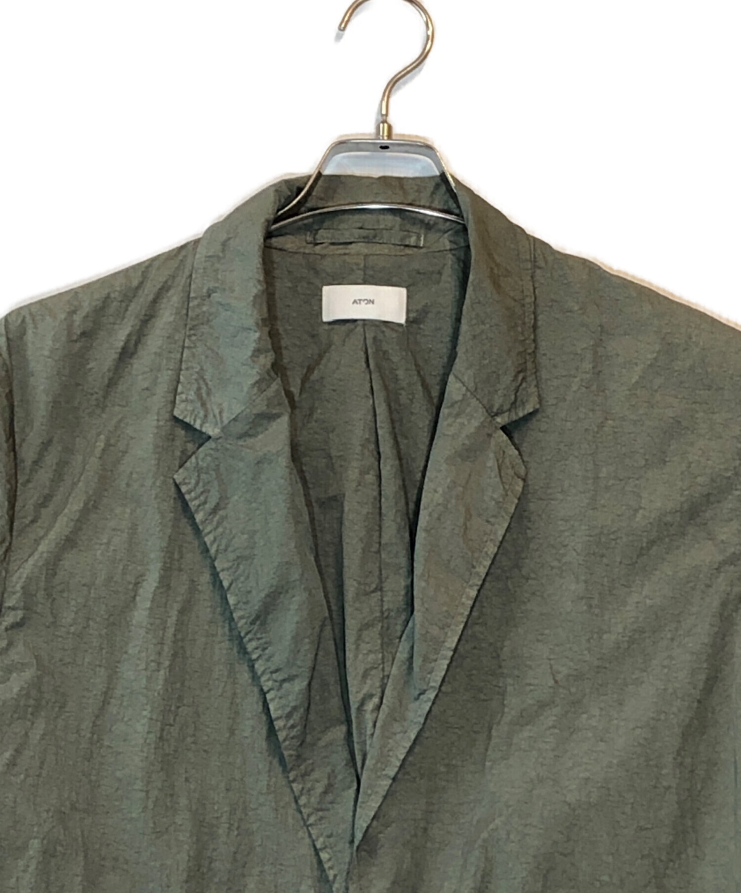 中古・古着通販】ATON (エイトン) GARMENT DYED TAILORED JACKET