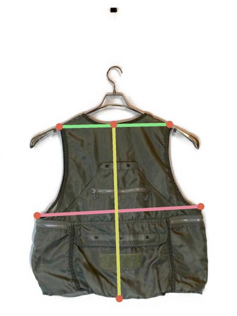 中古・古着通販】dezert (デザート) ミリタリーベスト オリーブ サイズ