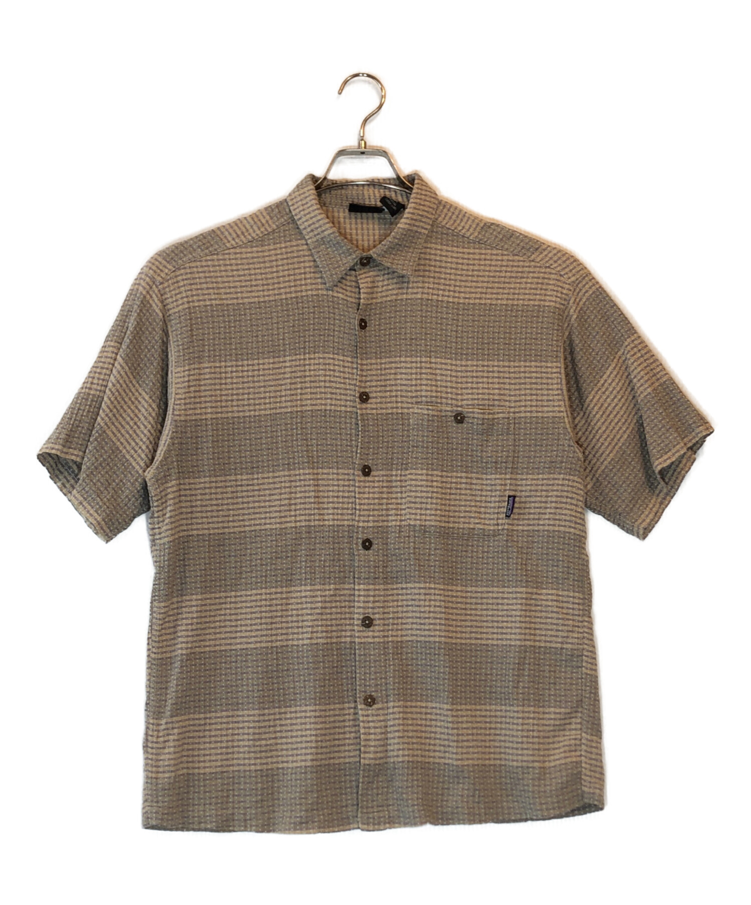 90s patagonia チェックシャツ　シアサッカー　M 中古・古着通販】Patagonia (パタゴニア) シアサッカーチェックシャツ