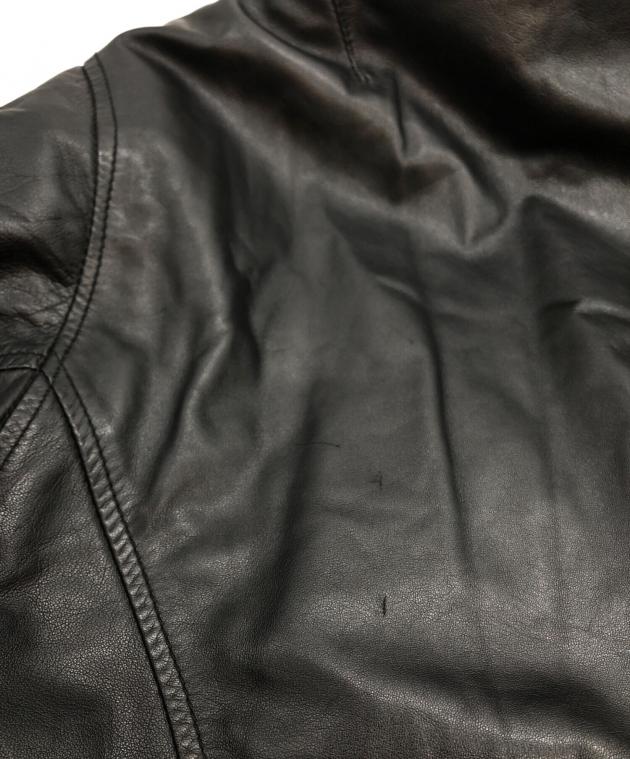 中古・古着通販】ISSEY MIYAKE (イッセイミヤケ) ノーカラーレザー