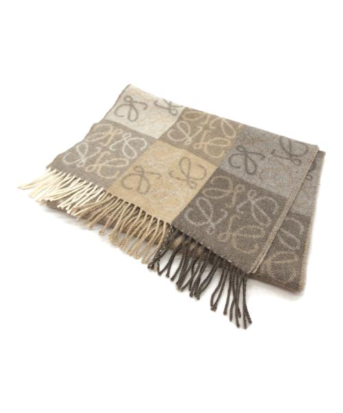 ロエベ ストール チェッカーボード 中古・古着通販】LOEWE (ロエベ) チェッカーボードストール (カシミヤ