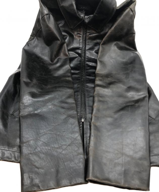 中古・古着通販】A.P.C. (アーペーセー) レザージャケット ブラック