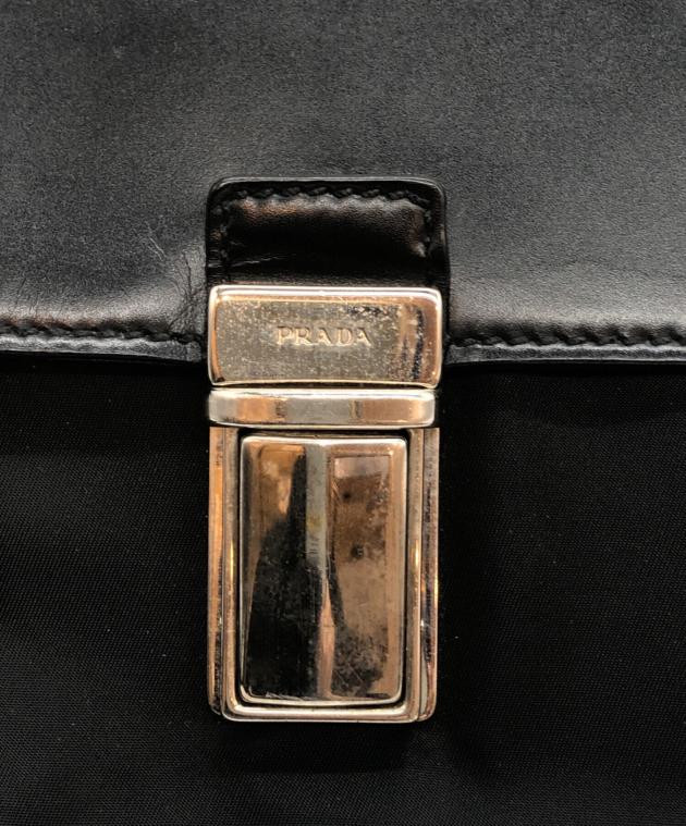 PRADA レザーケース未使用品 中古・古着通販】PRADA (プラダ) レザーナイロン切替ブリーフケース