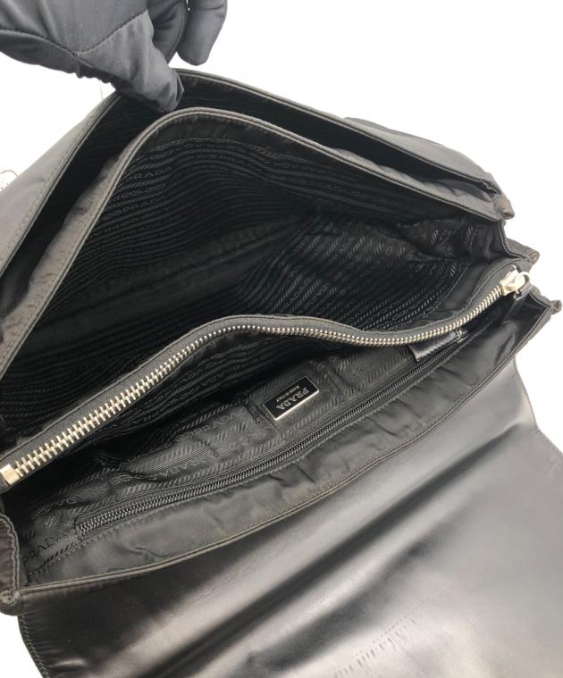 中古・古着通販】PRADA (プラダ) レザーナイロン切替ブリーフケース