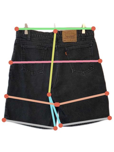 中古・古着通販】LEVI'S (リーバイス) 550 RELAXED FIT ブラックデニム