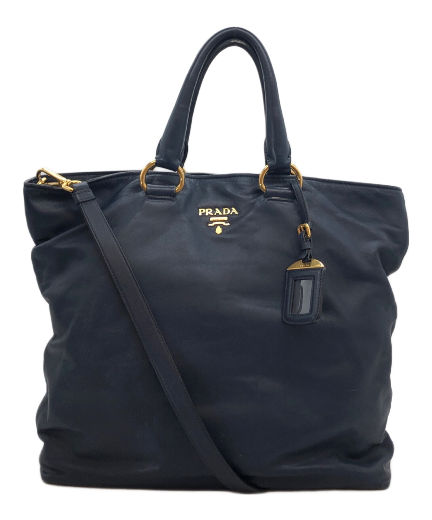 中古・古着通販】PRADA (プラダ) 2WAYバッグ ネイビー｜ブランド・古着