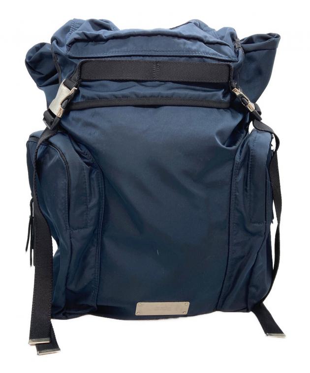 アンダーカバー　リュック　ネイビー 中古・古着通販】UNDERCOVER (アンダーカバー) メタルプレートナイロン