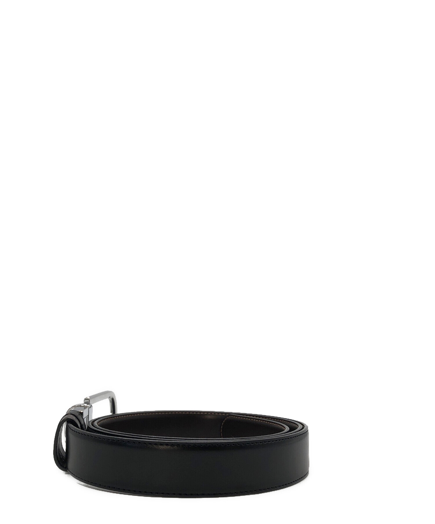 中古・古着通販】MONTBLANC (モンブラン) レザーベルト ブラック