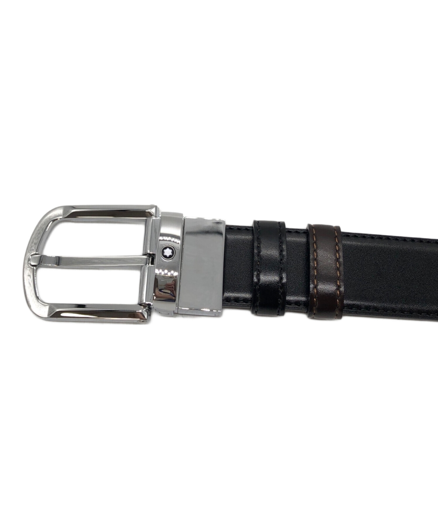 中古・古着通販】MONTBLANC (モンブラン) レザーベルト ブラック