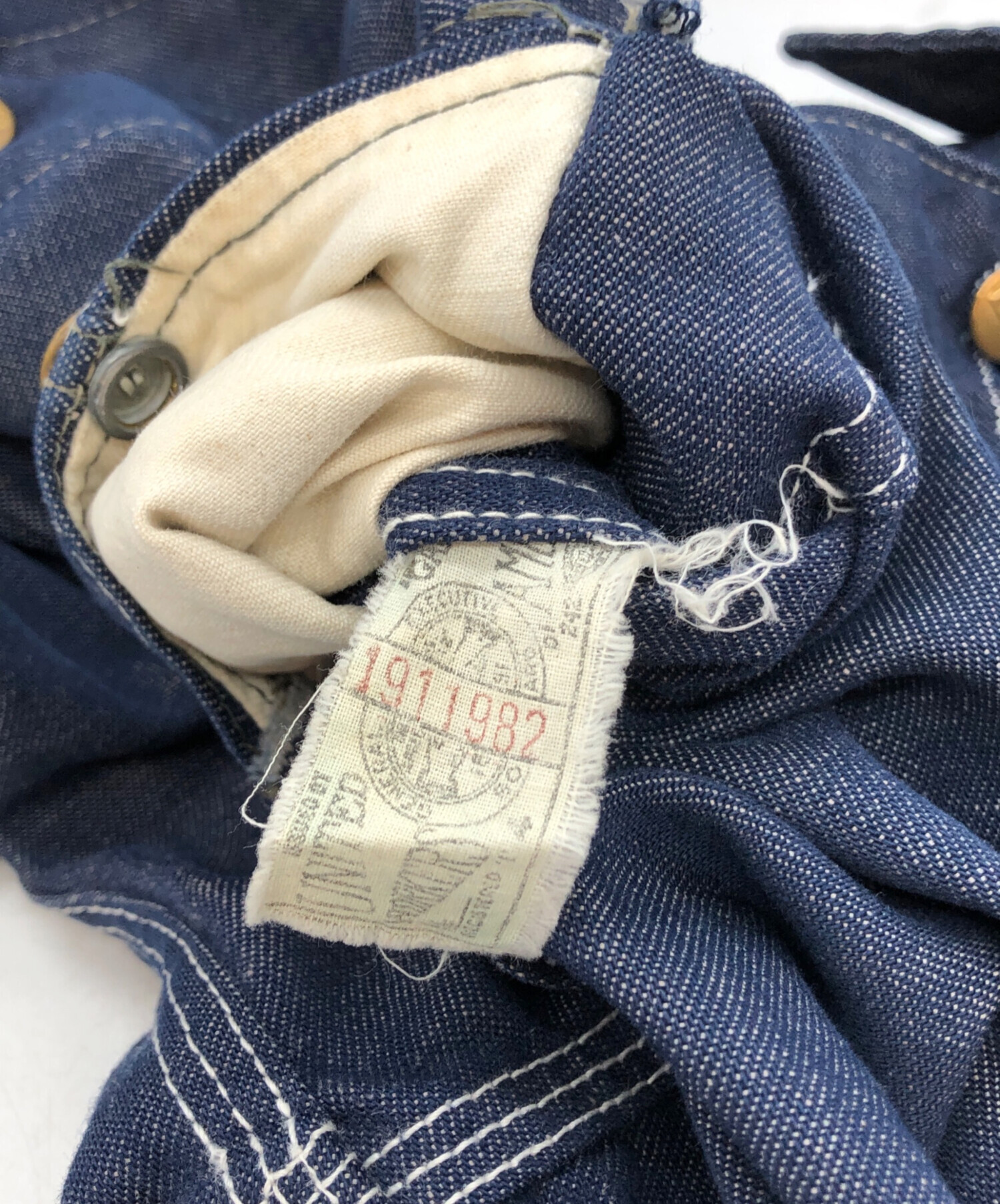 中古・古着通販】LEE (リー) LEE-91-J カバーオール インディゴ サイズ