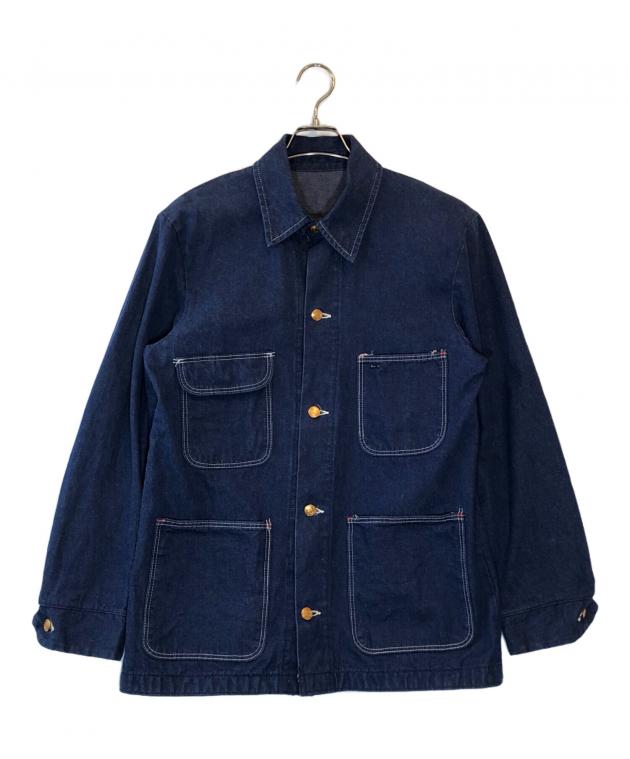 [美品]Wrangler デニムカバーオール 70s 金ボタン コーデュロイ 中古・古着通販】Wrangler (ラングラー) カバーオール インディゴ