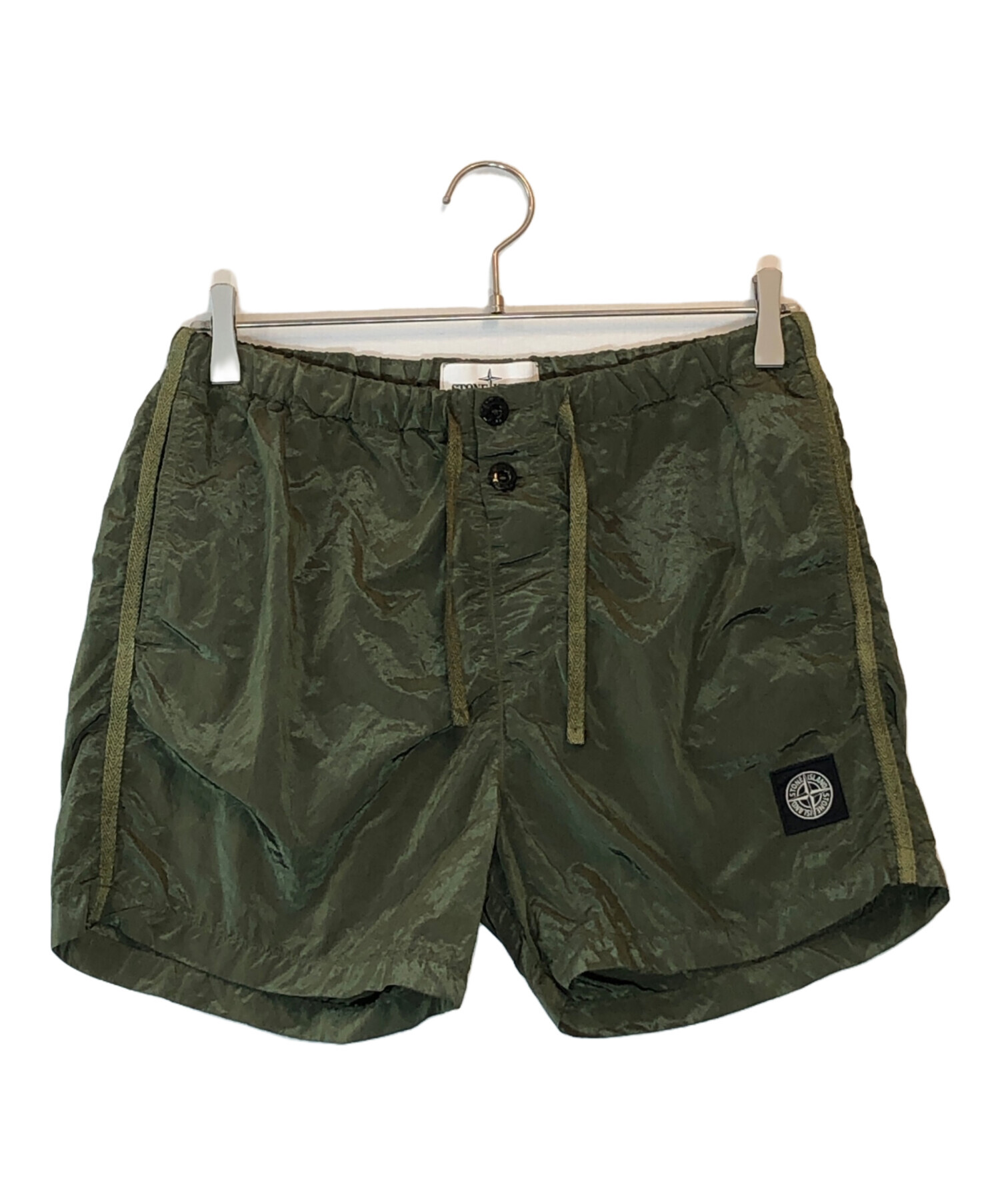 STONE  グリーンナイロン　スイムショーツ 中古・古着通販】STONE ISLAND (ストーンアイランド) ナイロン スイム