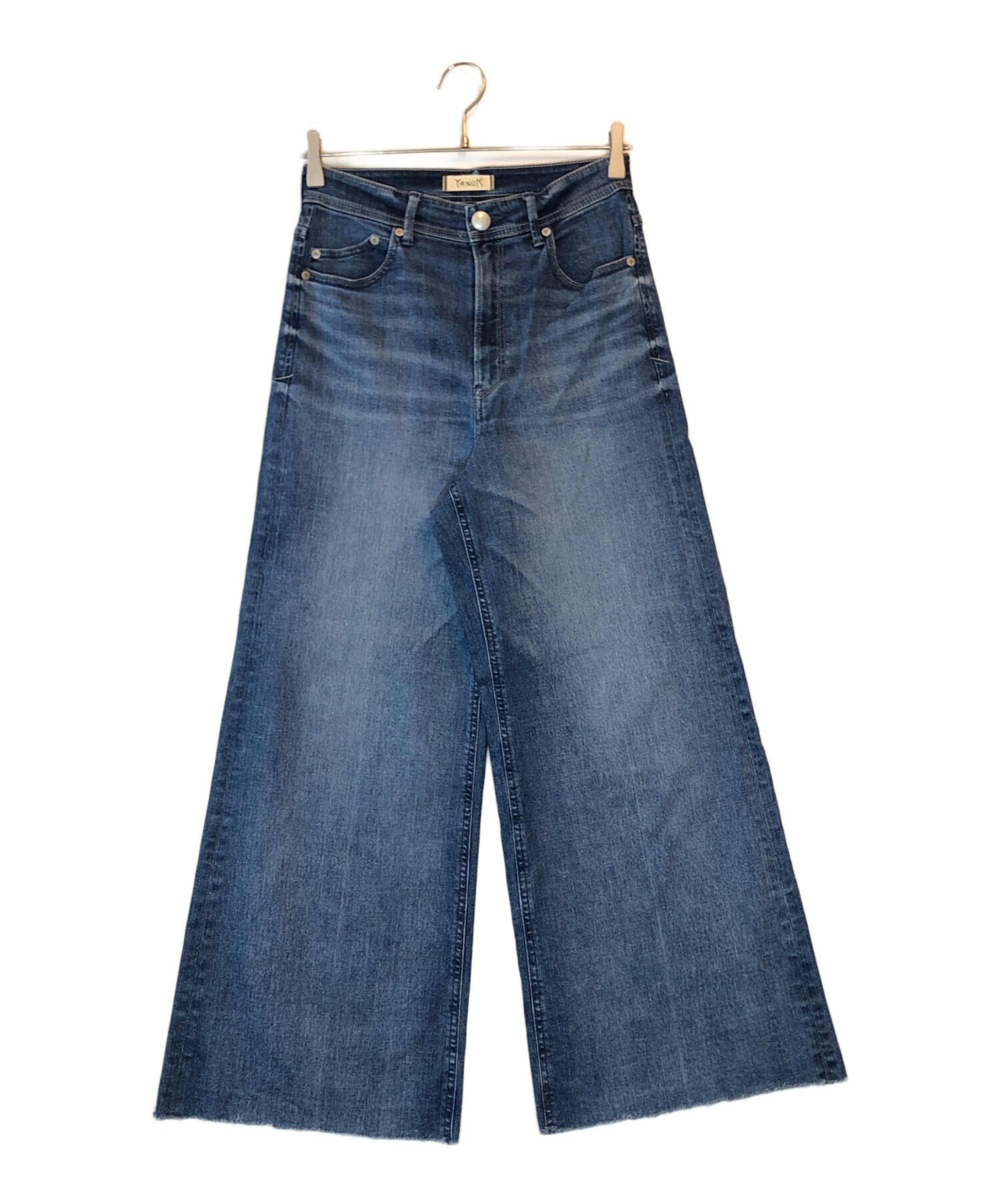中古・古着通販】YANUK (ヤヌーク) ワイドフレアデニムパンツ 