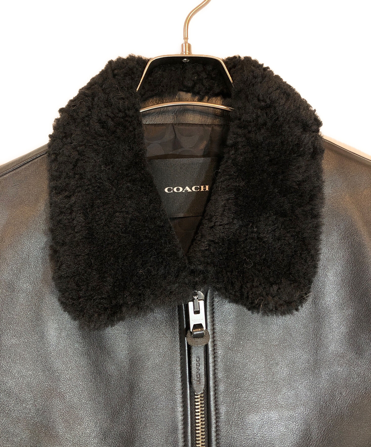 中古・古着通販】COACH (コーチ) レザー フライト ジャケット