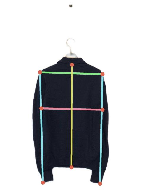 中古・古着通販】PRADA (プラダ) ニットポロシャツ ネイビー サイズ:46