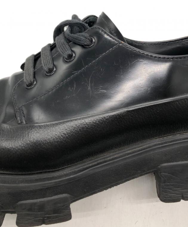 中古・古着通販】PRADA (プラダ) モノリスダービーシューズ ブラック