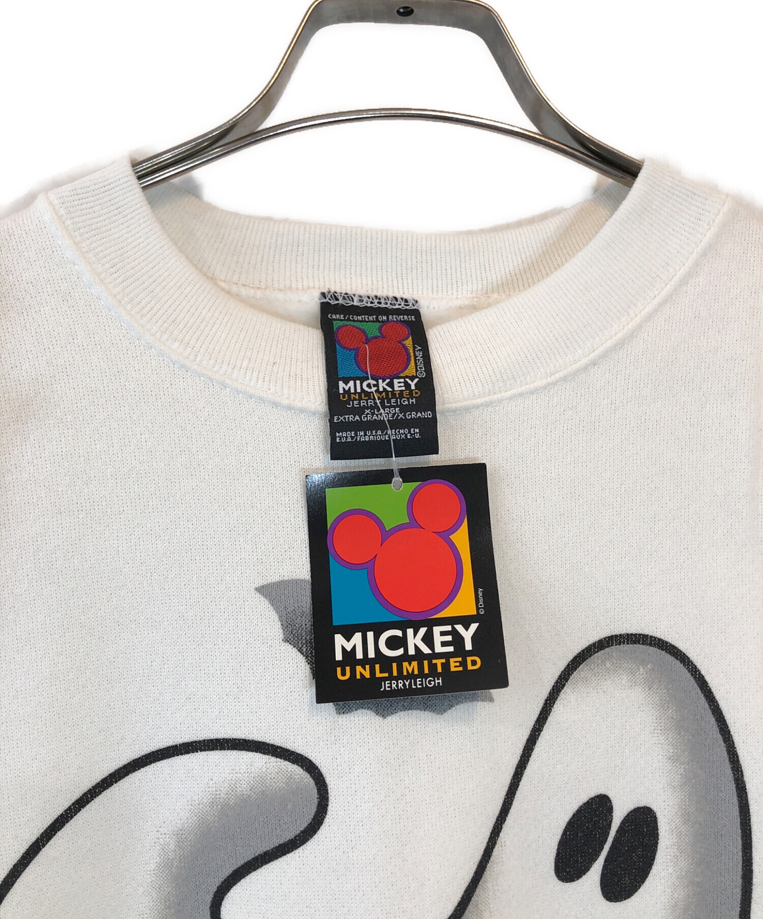 中古・古着通販】MICKEY (ミッキー) プリントスウェット ホワイト