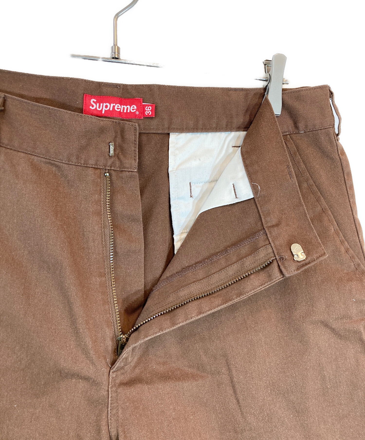中古・古着通販】Supreme (シュプリーム) ハーフチノ ブラウン サイズ