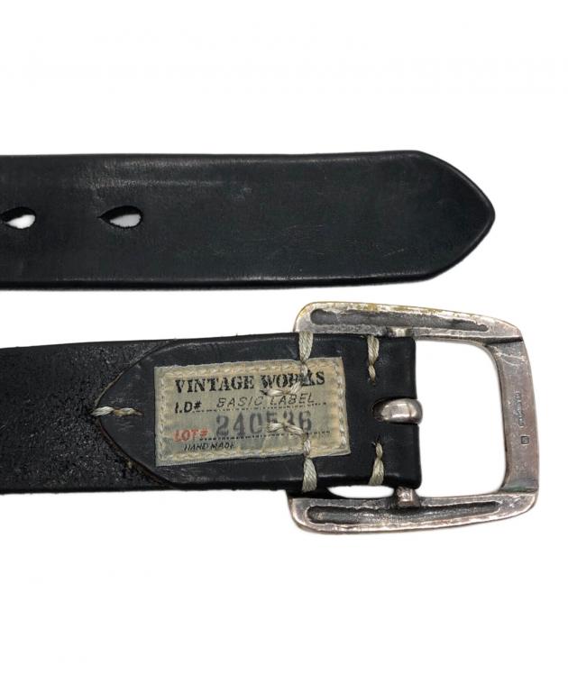 Vintage Works 33/84レザーベルト ブラック 中古・古着通販】VINTAGE WORKS (ヴィンテージワークス) レザーベルト