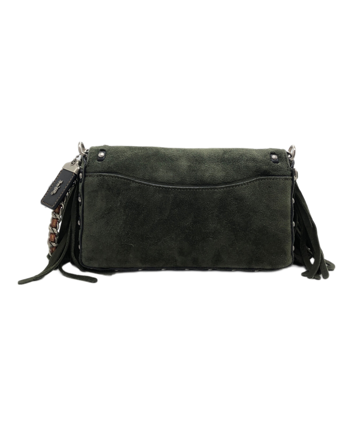 希少 コーチ COACH ショルダーバッグ ワンショルダー 8A73 スエード 中古・古着通販】COACH (コーチ) スエードフリンジショルダーバッグ