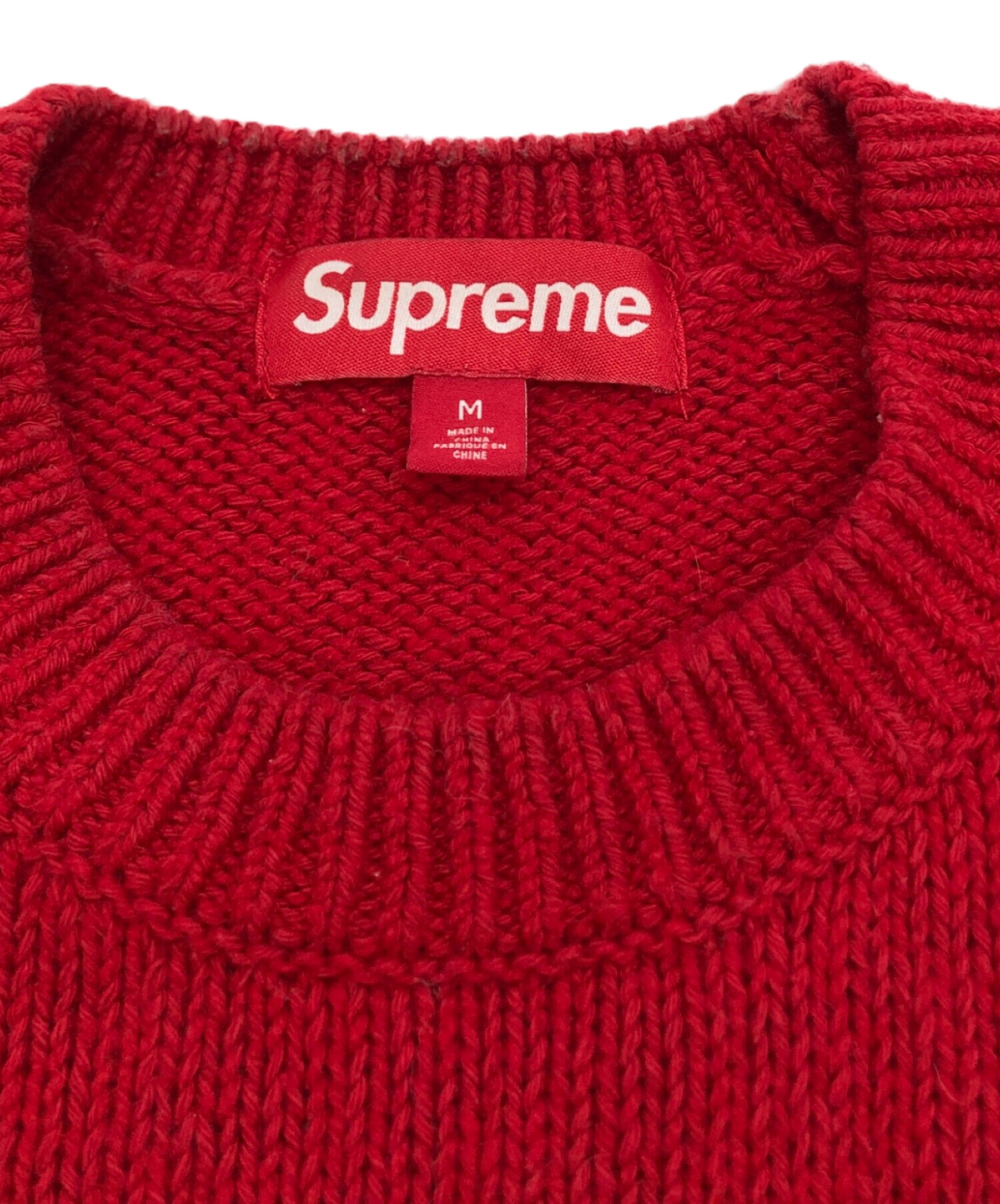 中古・古着通販】SUPREME (シュプリーム) CONTRAST LOGO SWEATER