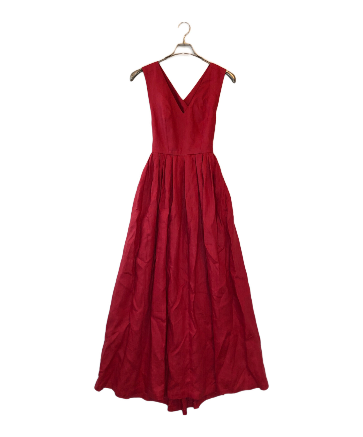 中古・古着通販】MYLAN (マイラン) Back-Cross Long Dress レッド