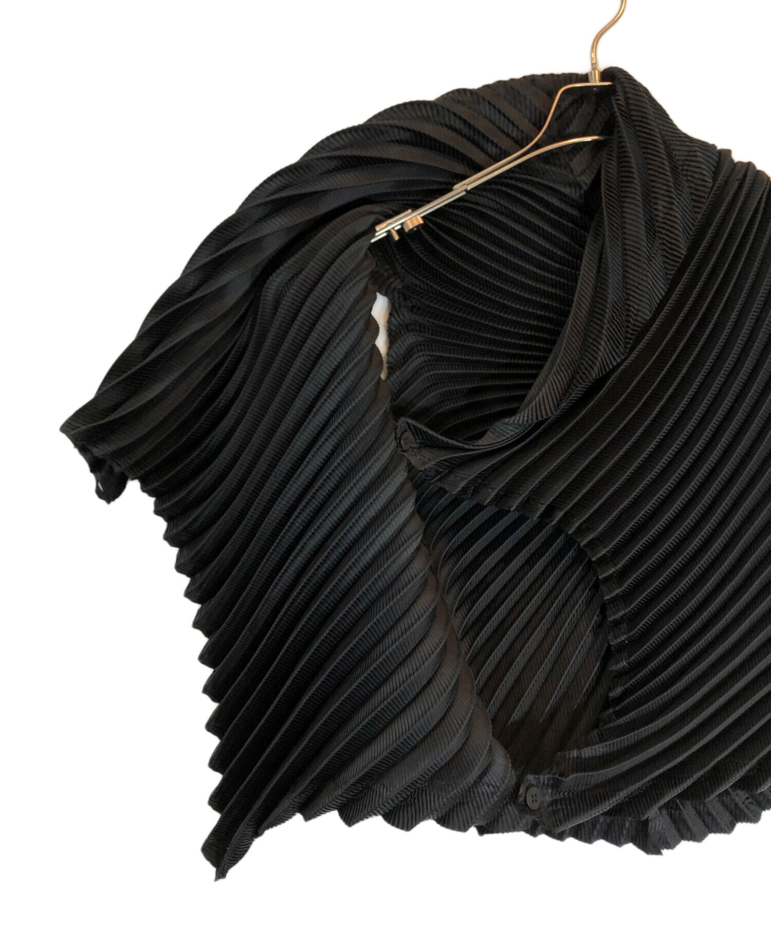チ*ム様 ISSEY MIYAKE FETE プリーツカットソー 黒 美品 中古・古着通販】ISSEY MIYAKE FETE (イッセイミヤケフェット) 変形