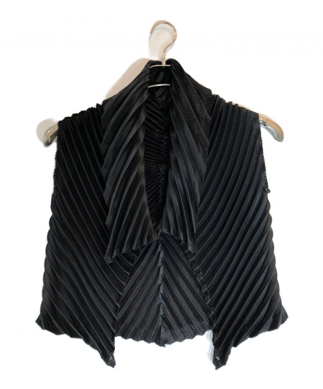 チ*ム様 ISSEY MIYAKE FETE プリーツカットソー 黒 美品 中古・古着通販】ISSEY MIYAKE FETE (イッセイミヤケフェット) 変形