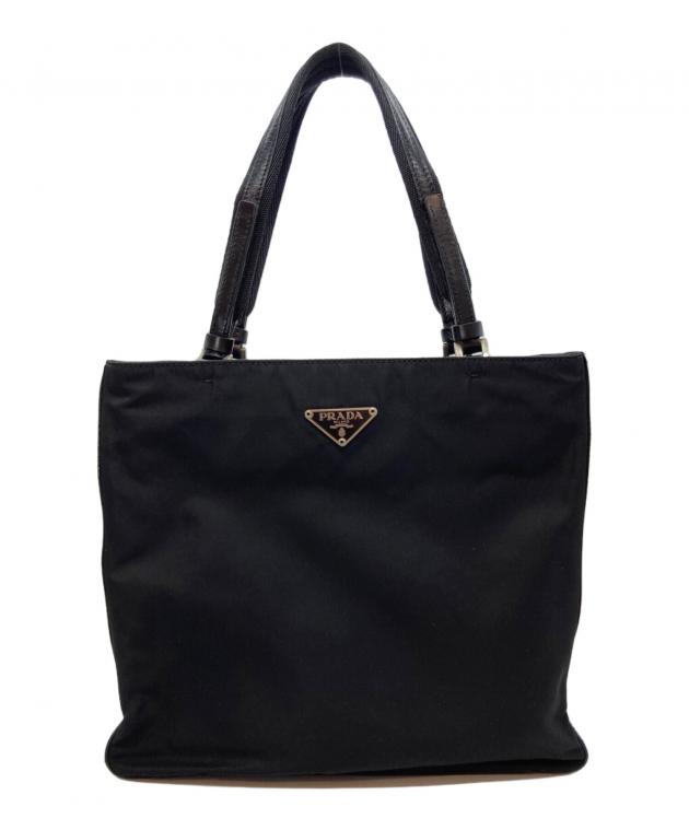 PRADA プラダ トートバッグ ナイロン プラダ 三角プレート ナイロン 中古・古着通販】PRADA (プラダ) 三角プレート ナイロントートバッグ