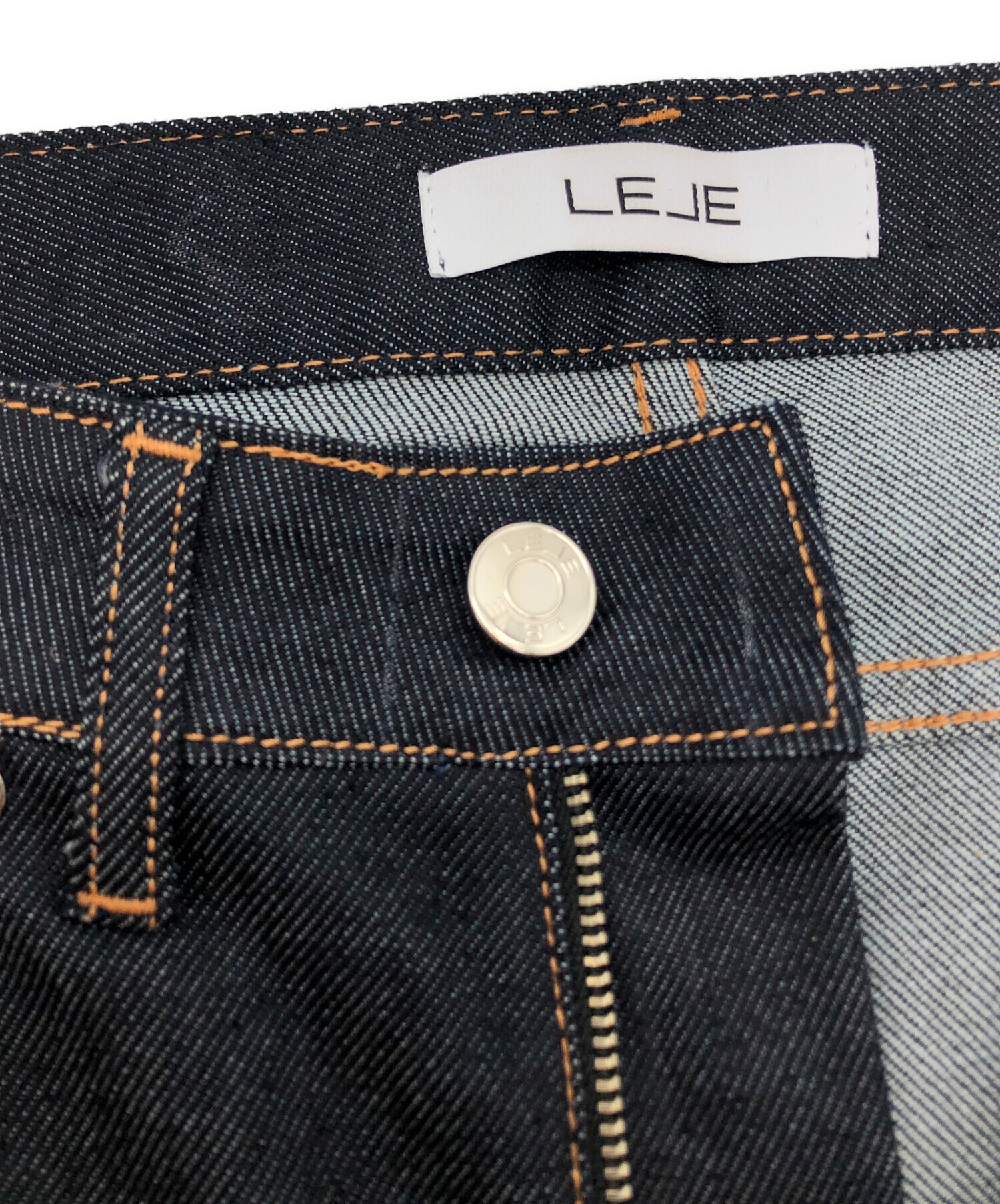中古・古着通販】LEJE (レジェ) スラッシュジーンズ インディゴ サイズ 