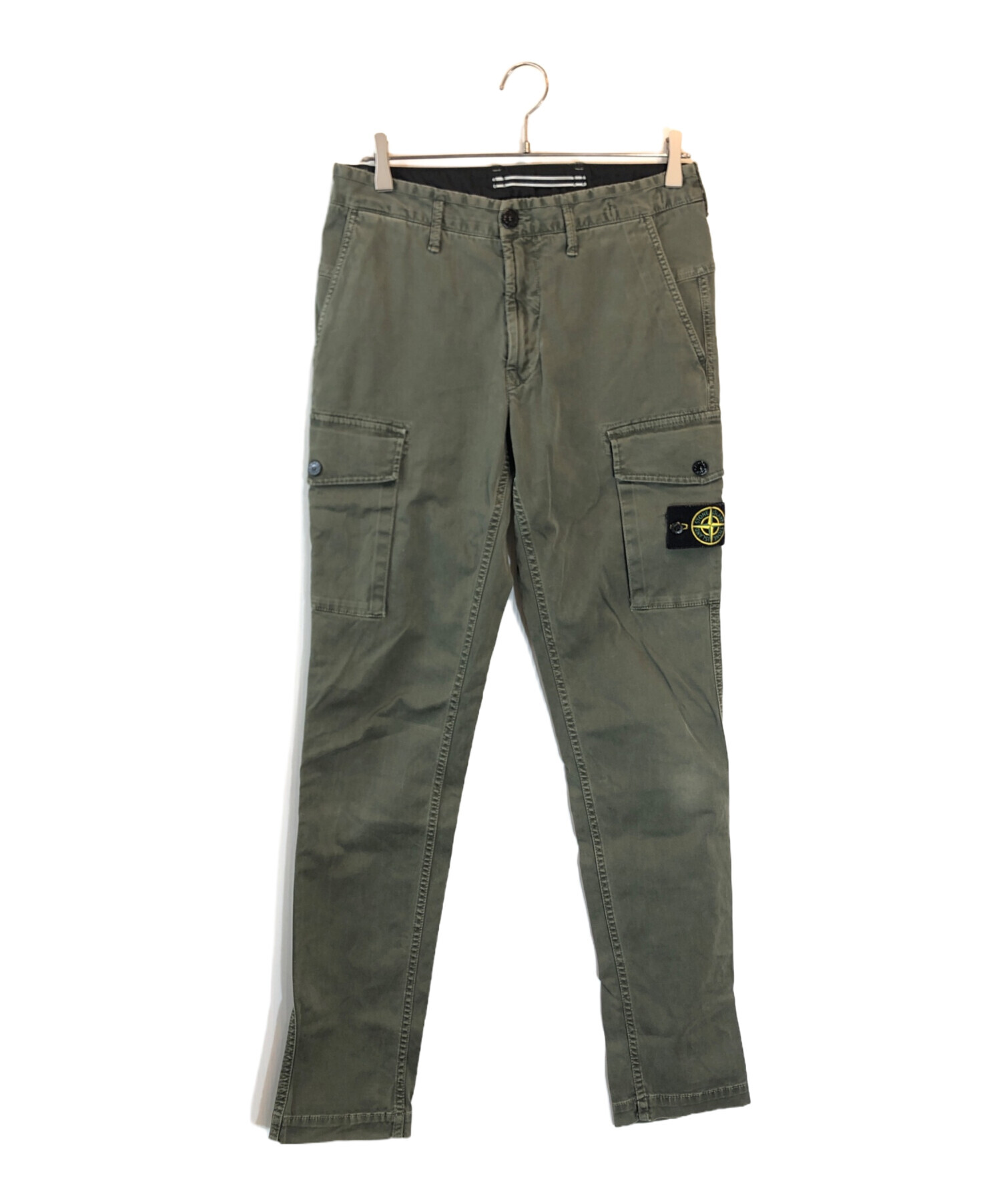 あ*い様 STONE  カーゴパンツ オリーブ 中古・古着通販】STONE ISLAND (ストーンアイランド) ガーメントダイ