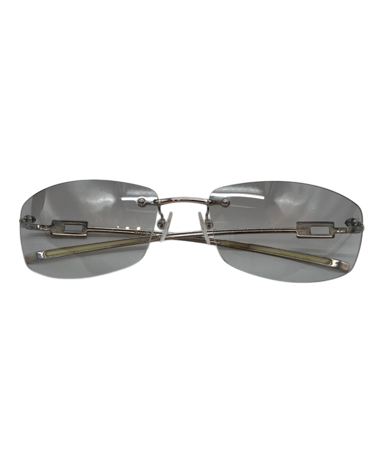 中古・古着通販】GUCCI (グッチ) リムレス眼鏡 シルバー サイズ:60□17