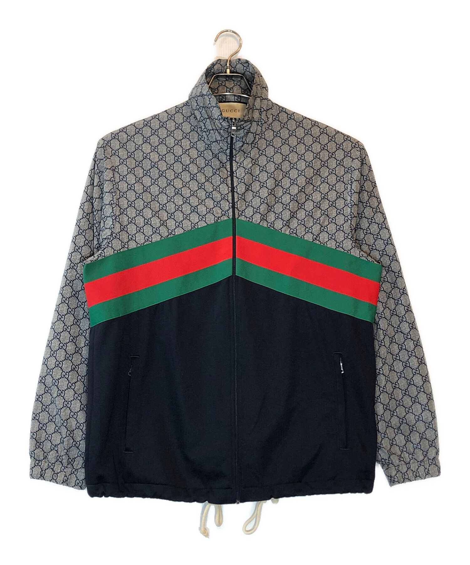 中古・古着通販】GUCCI (グッチ) ジャケット ネイビー サイズ:L