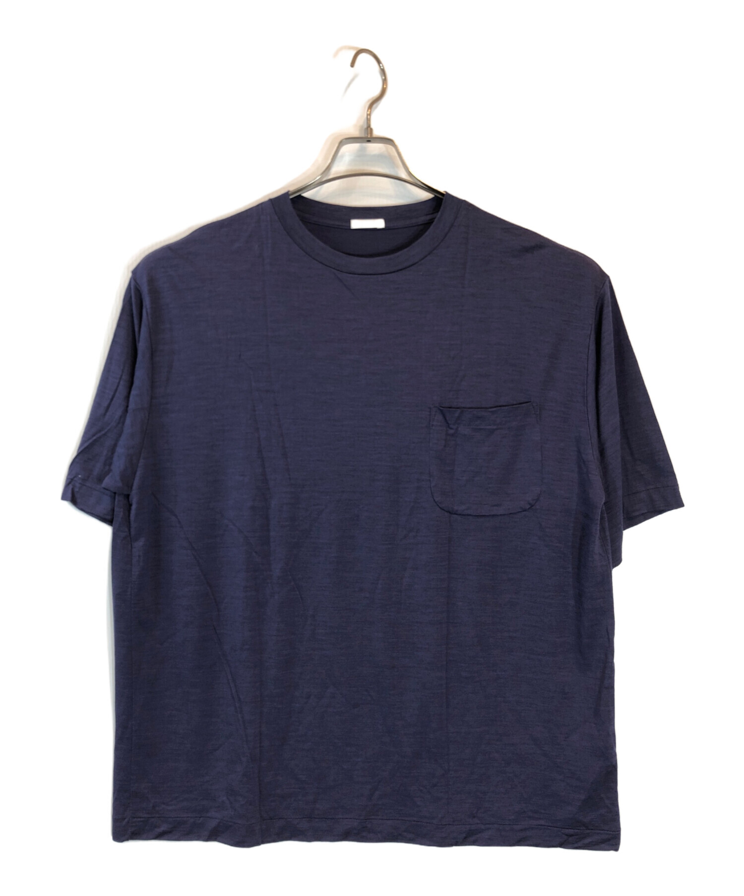 中古・古着通販】COMOLI (コモリ) ウール天竺 Tシャツ ネイビー サイズ