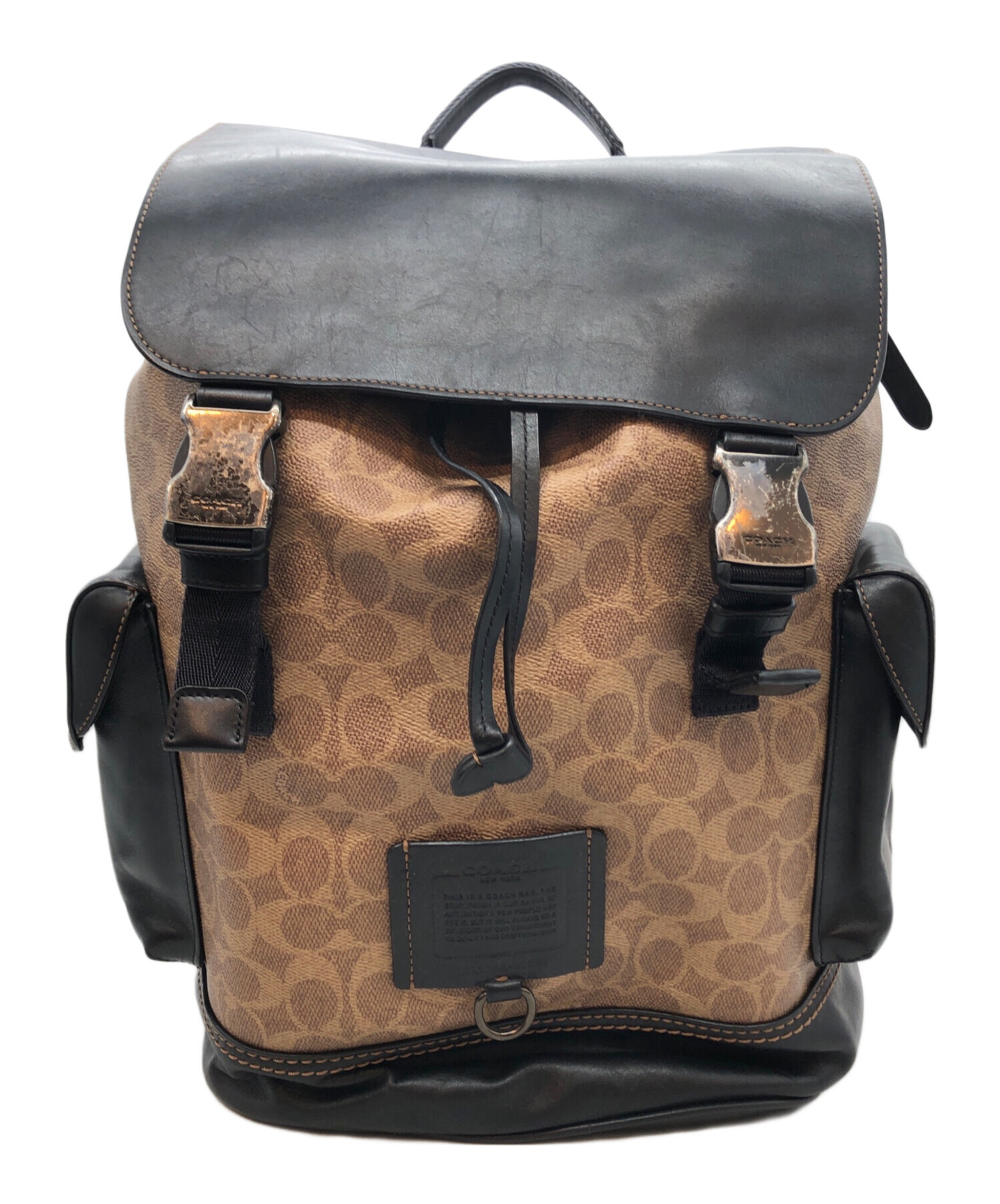 中古・古着通販】COACH (コーチ) リビングトンリュック ブラウン