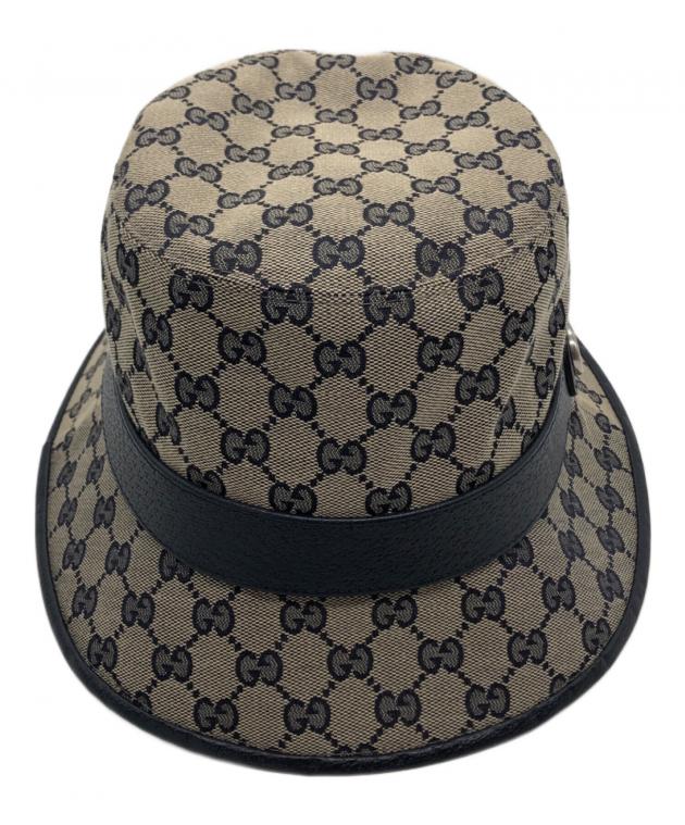 中古・古着通販】GUCCI (グッチ) バケットハット ネイビー サイズ:L