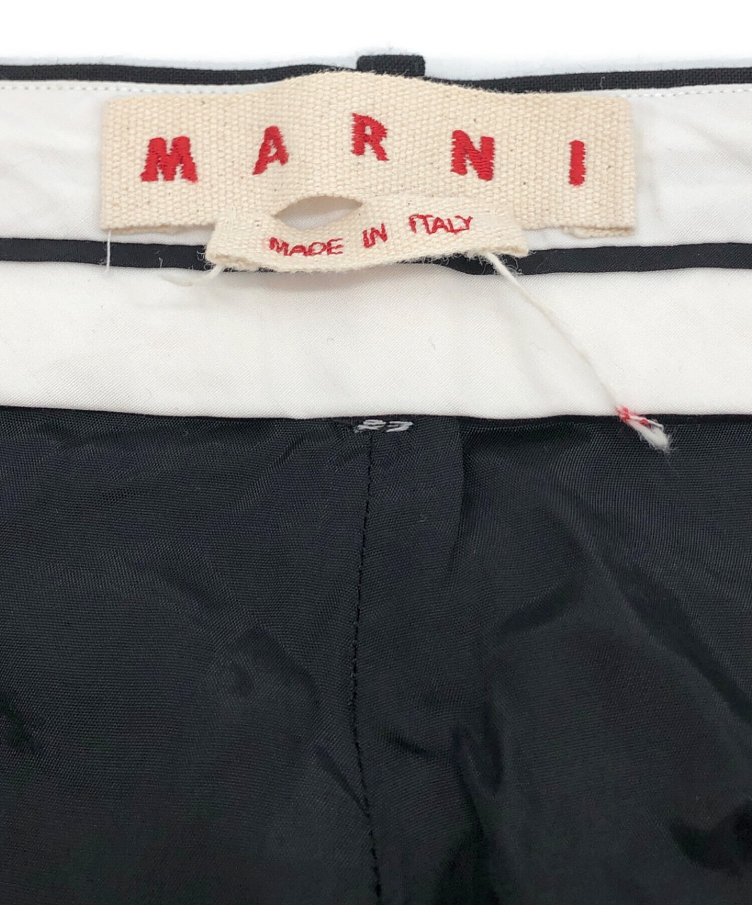 中古・古着通販】MARNI (マルニ) ウールスラックス ブラック サイズ:38