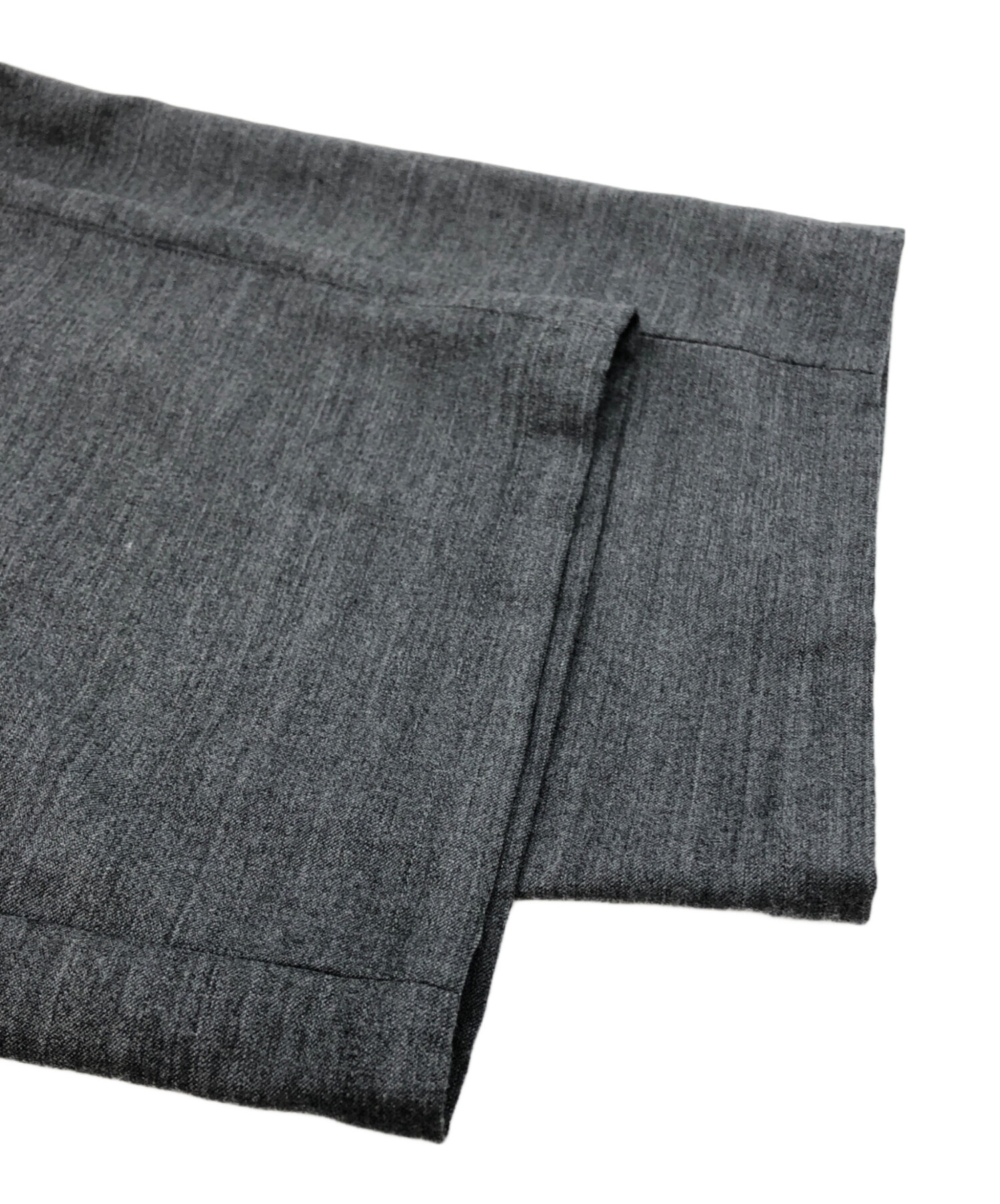 中古・古着通販】ANCELLM (アンセルム) BACKSATIN BELTLESS SLACKS