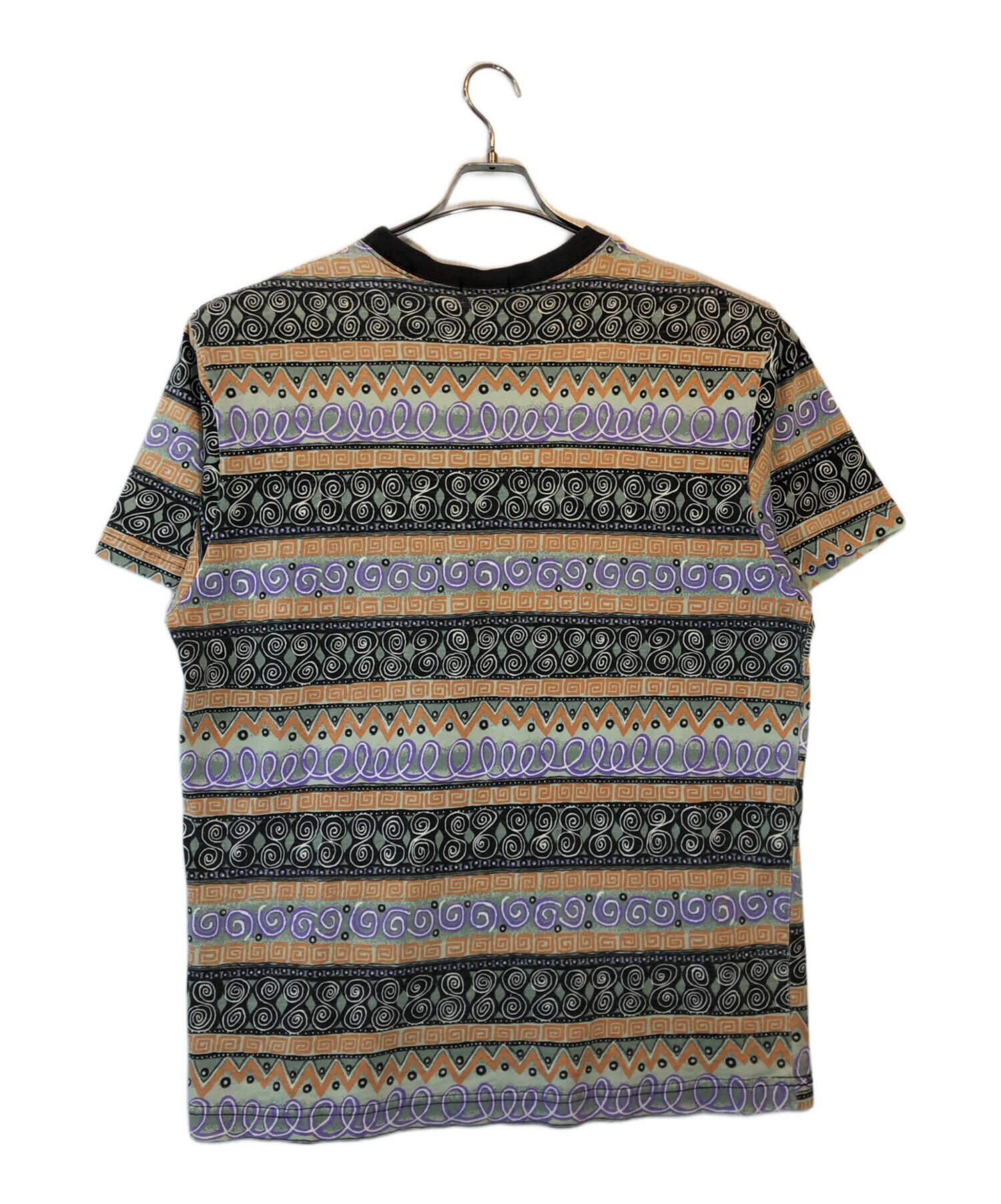 Stussy Authentic ステューシー TOMTOM 総柄Tシャツ XL 中古・古着通販】stussy (ステューシー) TOMTOM柄カットソー ブラック