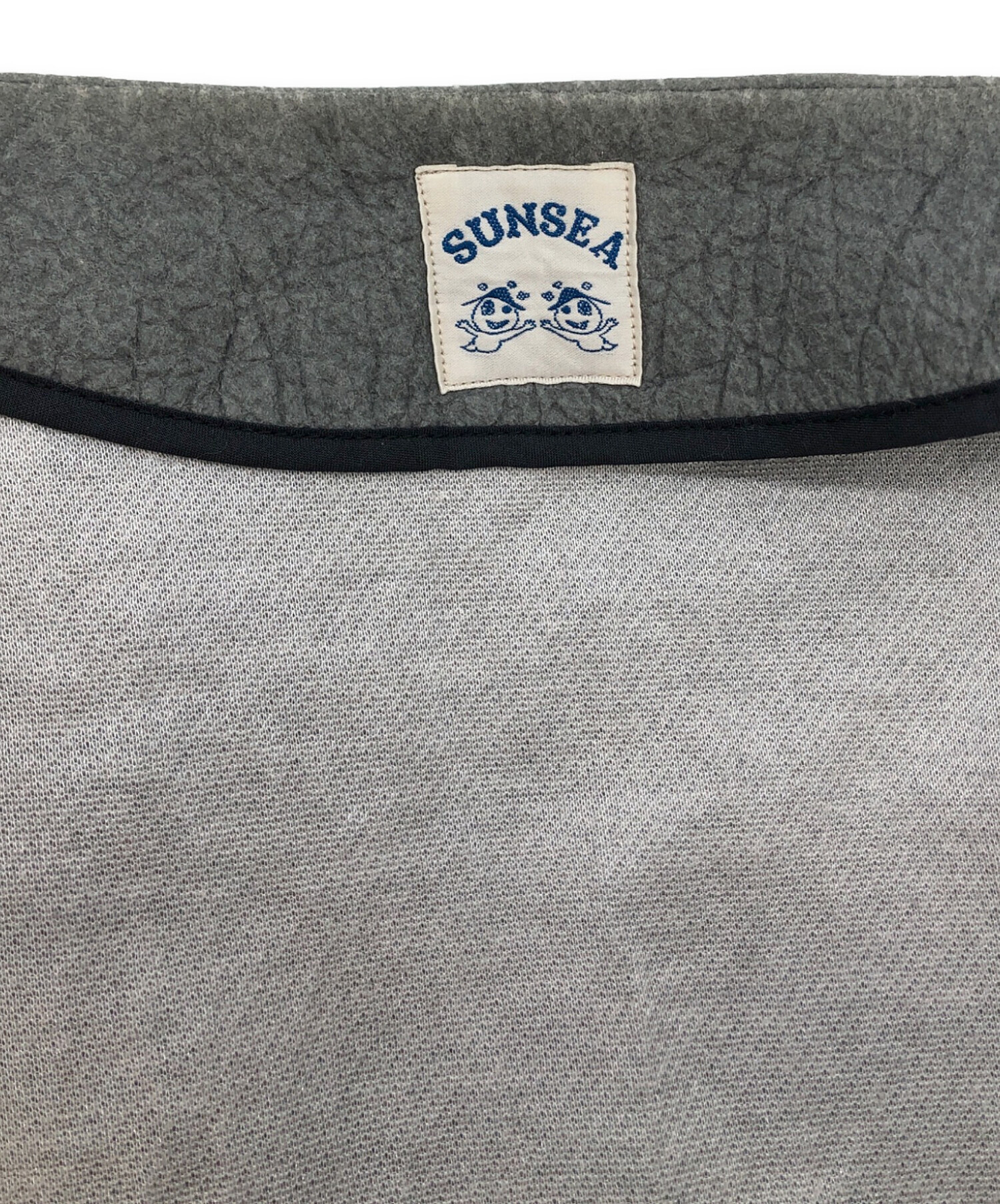 中古・古着通販】SUNSEA (サンシー) メルトンブルゾン グレー サイズ:3