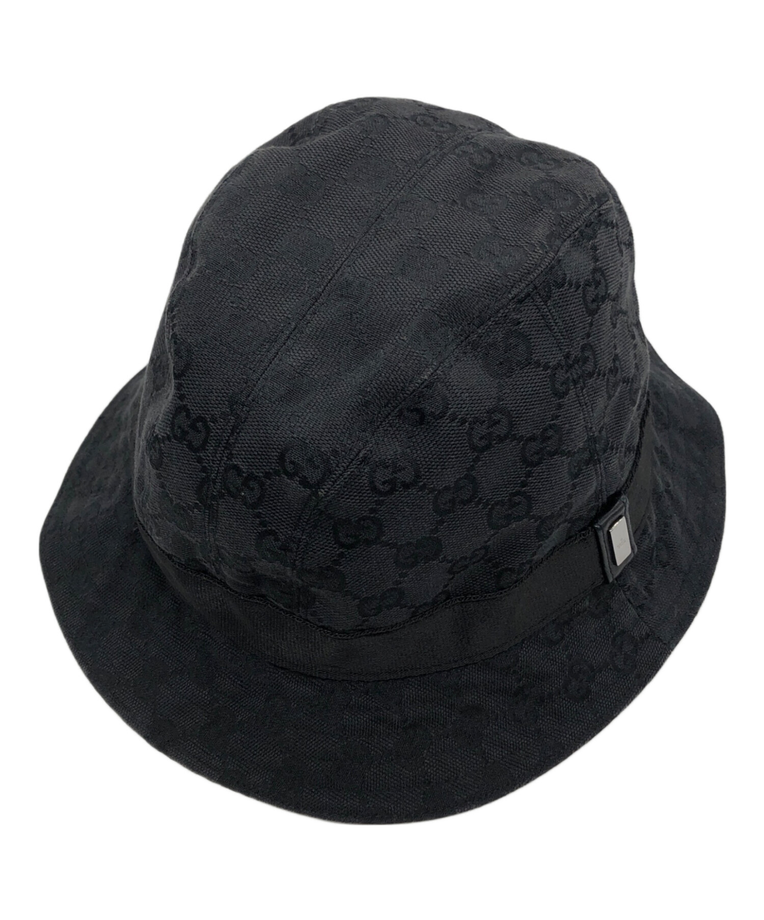 中古・古着通販】GUCCI (グッチ) GG柄バケットハット ブラック サイズ
